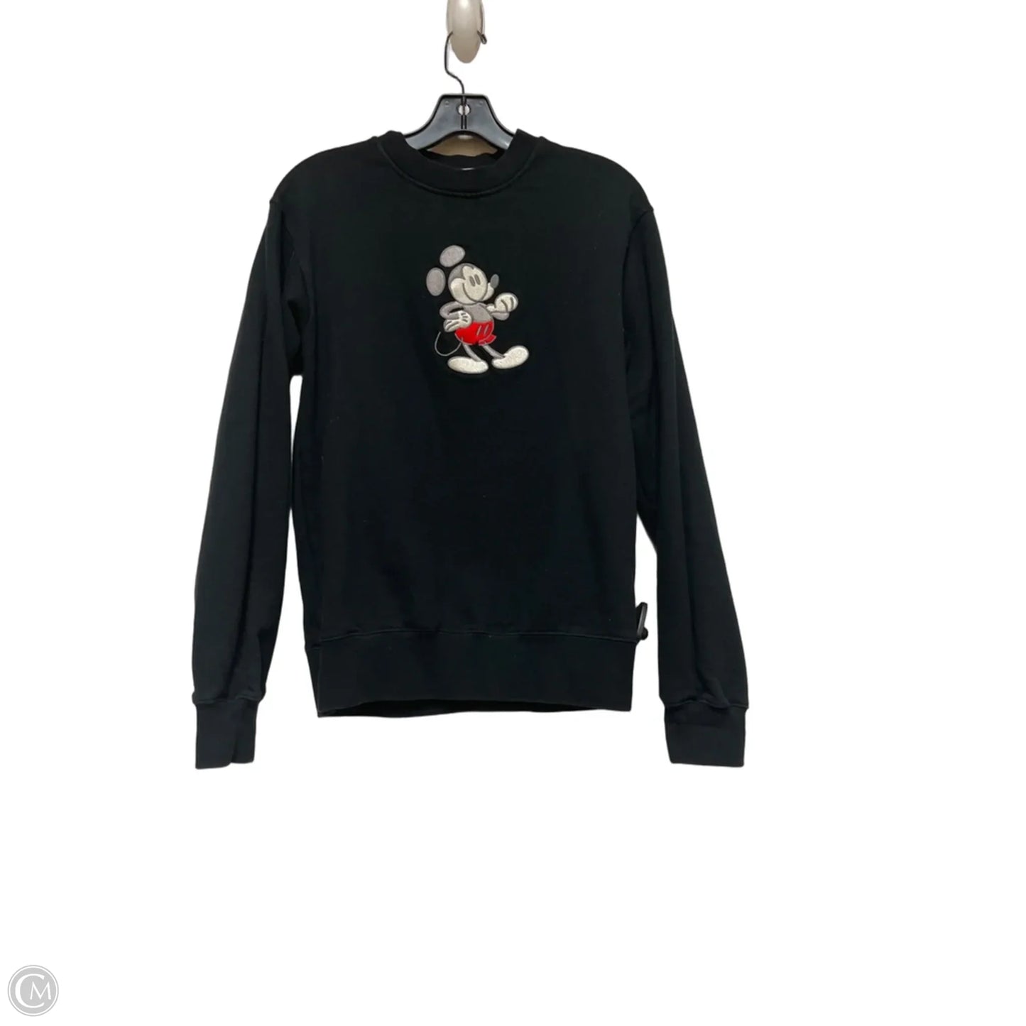 Sweatshirt Crewneck By Disney In Black, Size: Xs