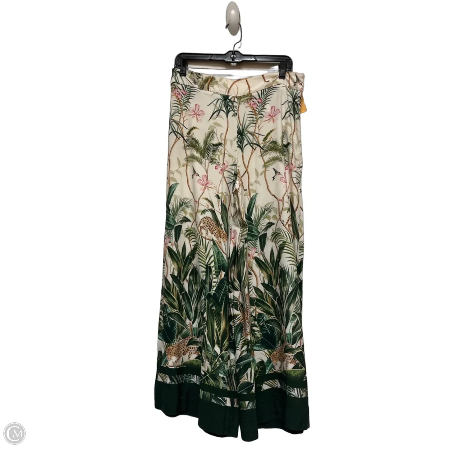 Pants Wide Leg By H&m In Tropical Print, Size: 12