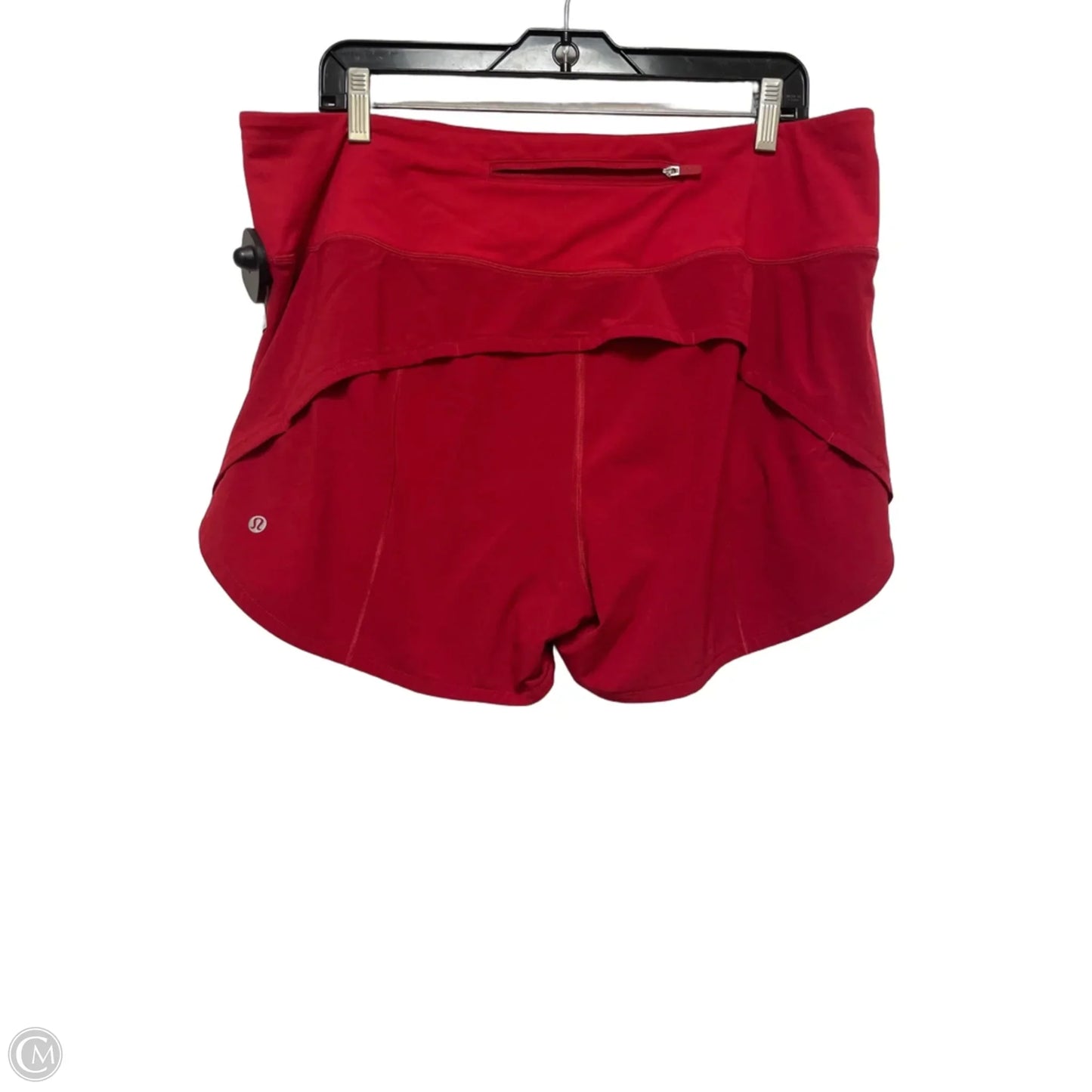Athletic Shorts By Lululemon In Red, Size: Xl
