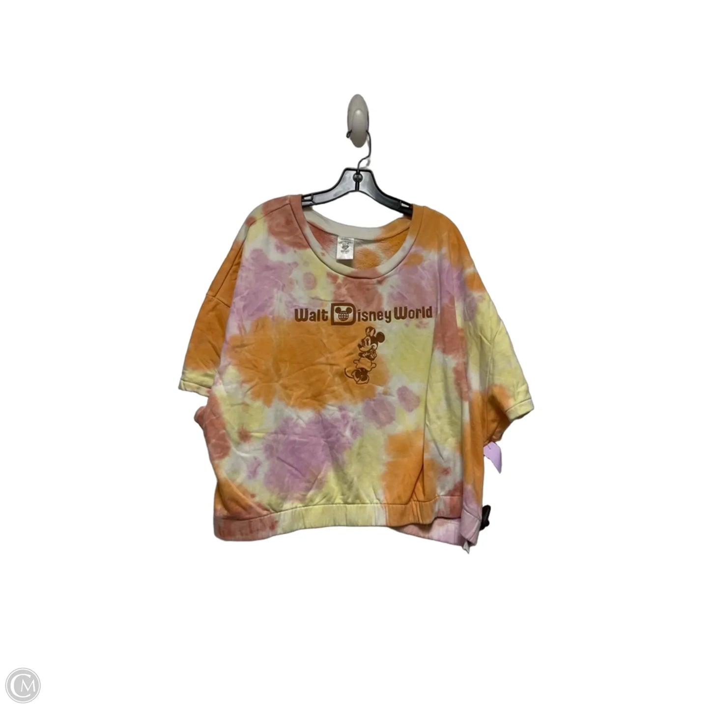 Top Short Sleeve By Disney Store In Tie Dye Print, Size: 3x