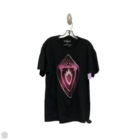 Top Short Sleeve By Disney In Black, Size: L