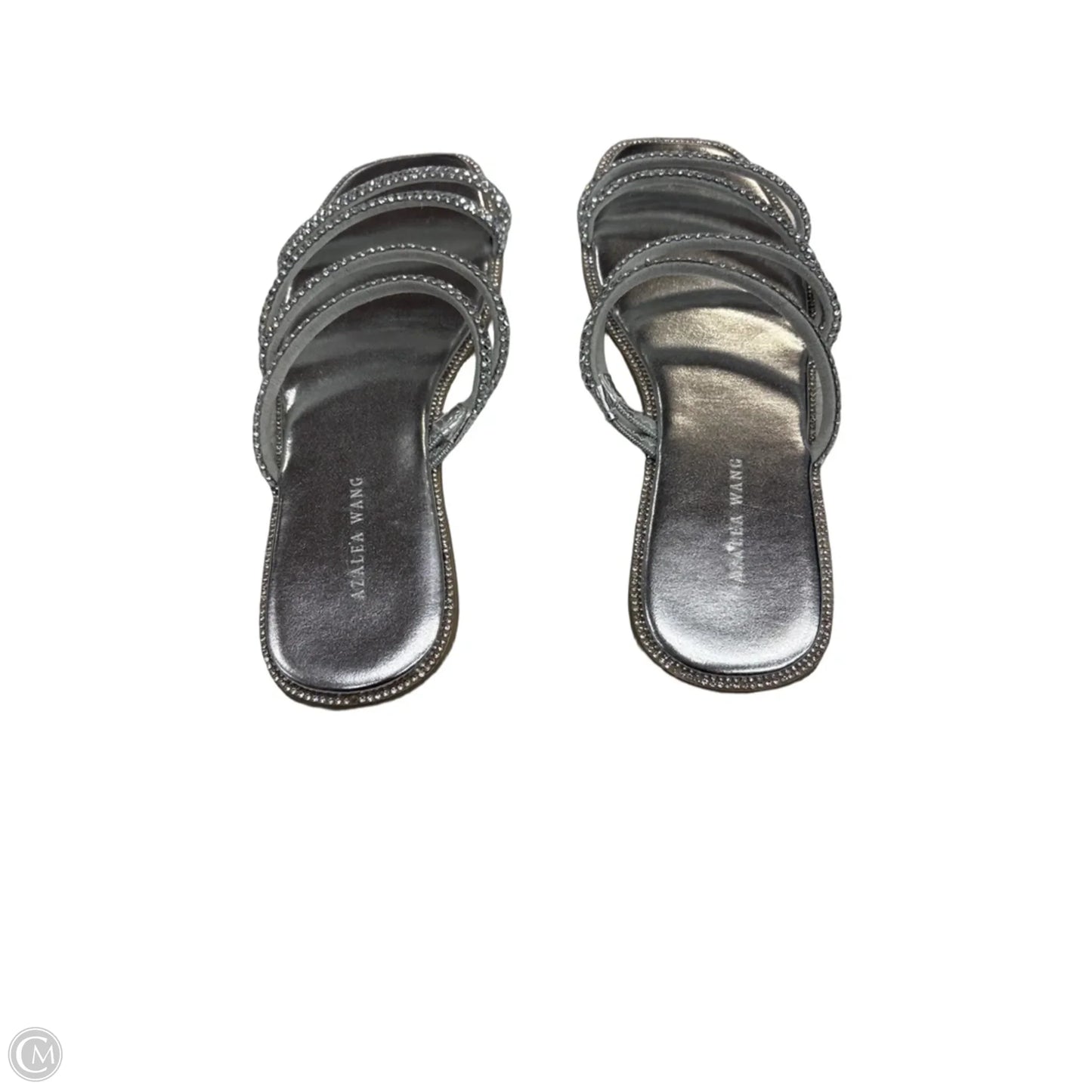 Sandals Flats By Azalea Wang In Silver, Size: 10