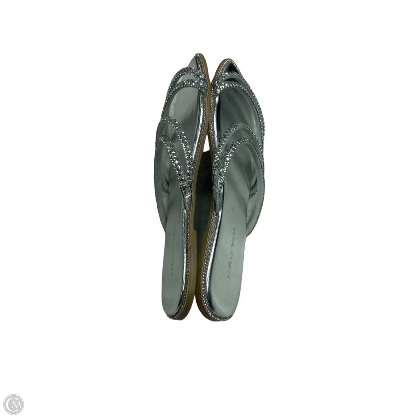Sandals Flats By Azalea Wang In Silver, Size: 10
