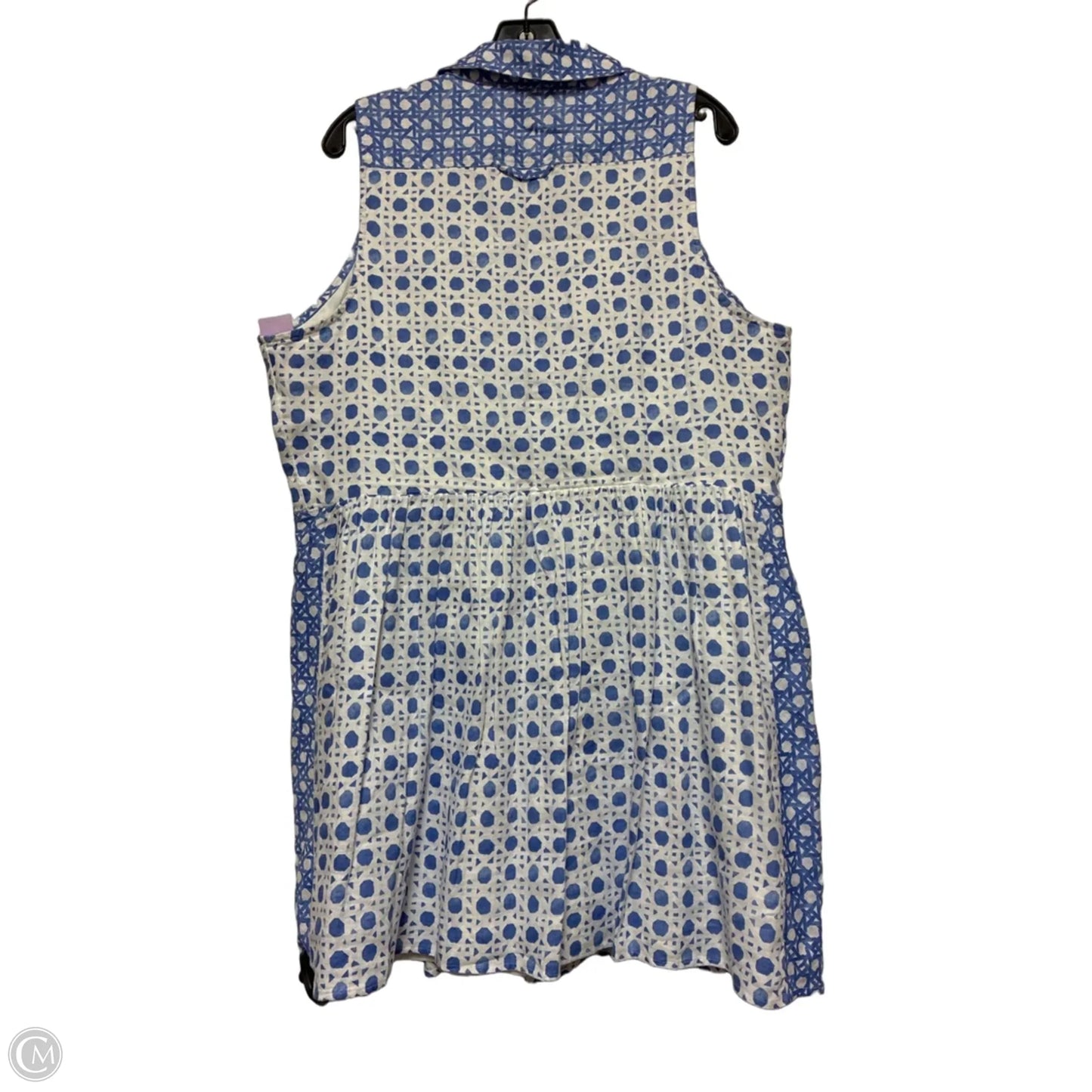 Dress Casual Short By Vineyard Vines In Blue & White, Size: Xl