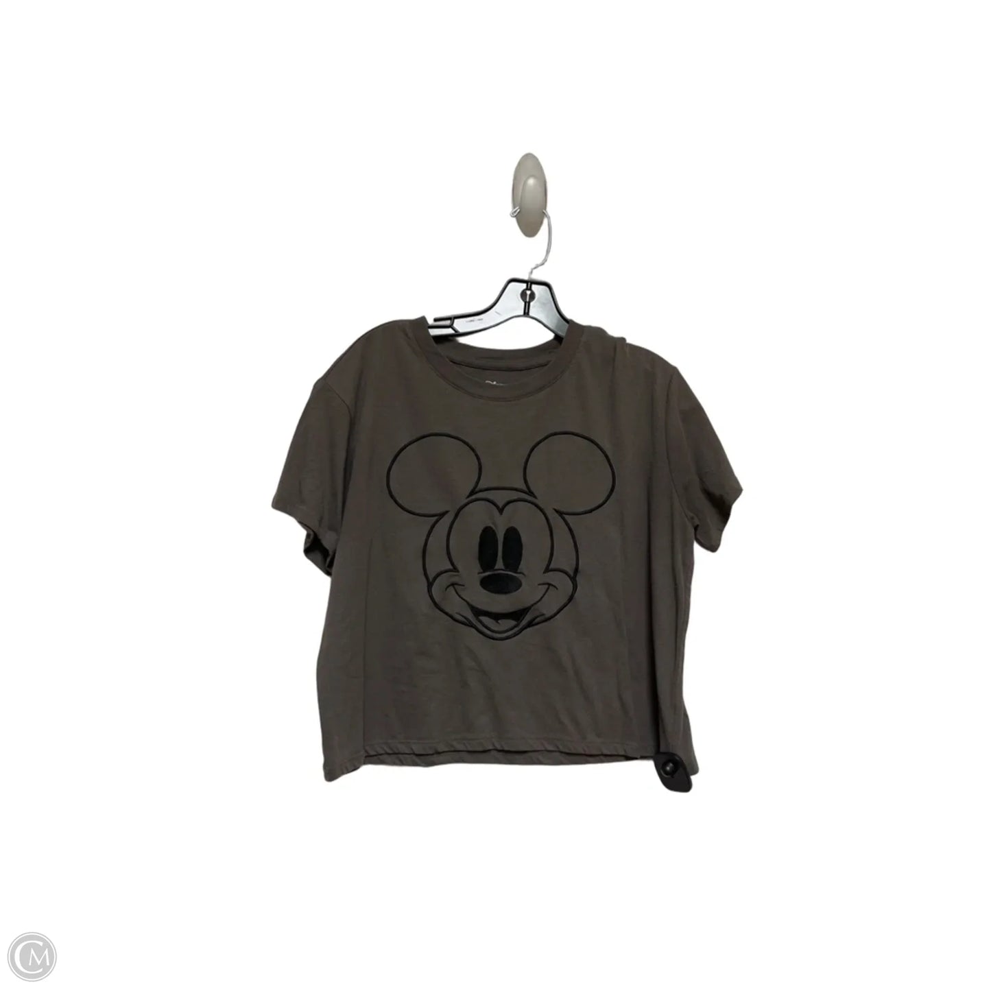 Top Short Sleeve By Disney Store In Grey, Size: Xl