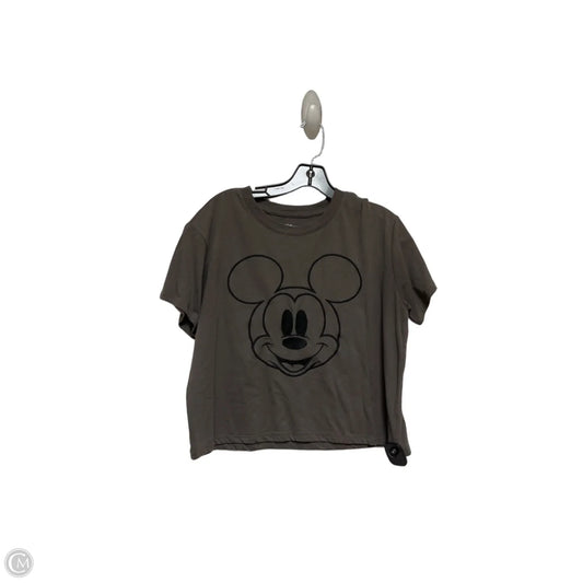 Top Short Sleeve By Disney Store In Grey, Size: Xl