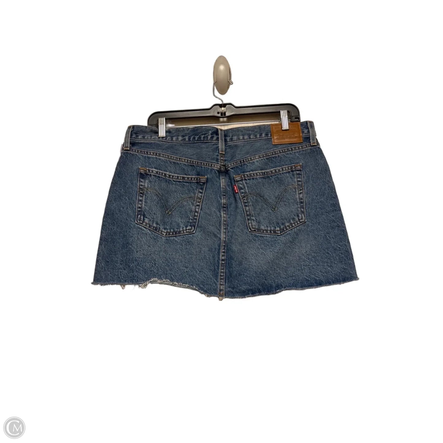 Skirt Mini & Short By Levis In Blue Denim, Size: 12