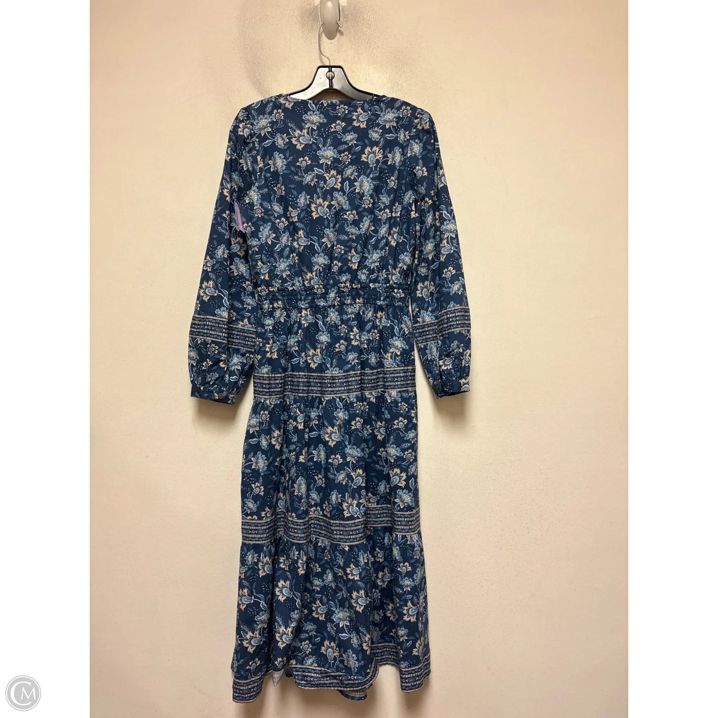 Dress Casual Midi By Loft In Floral Print, Size: Xs