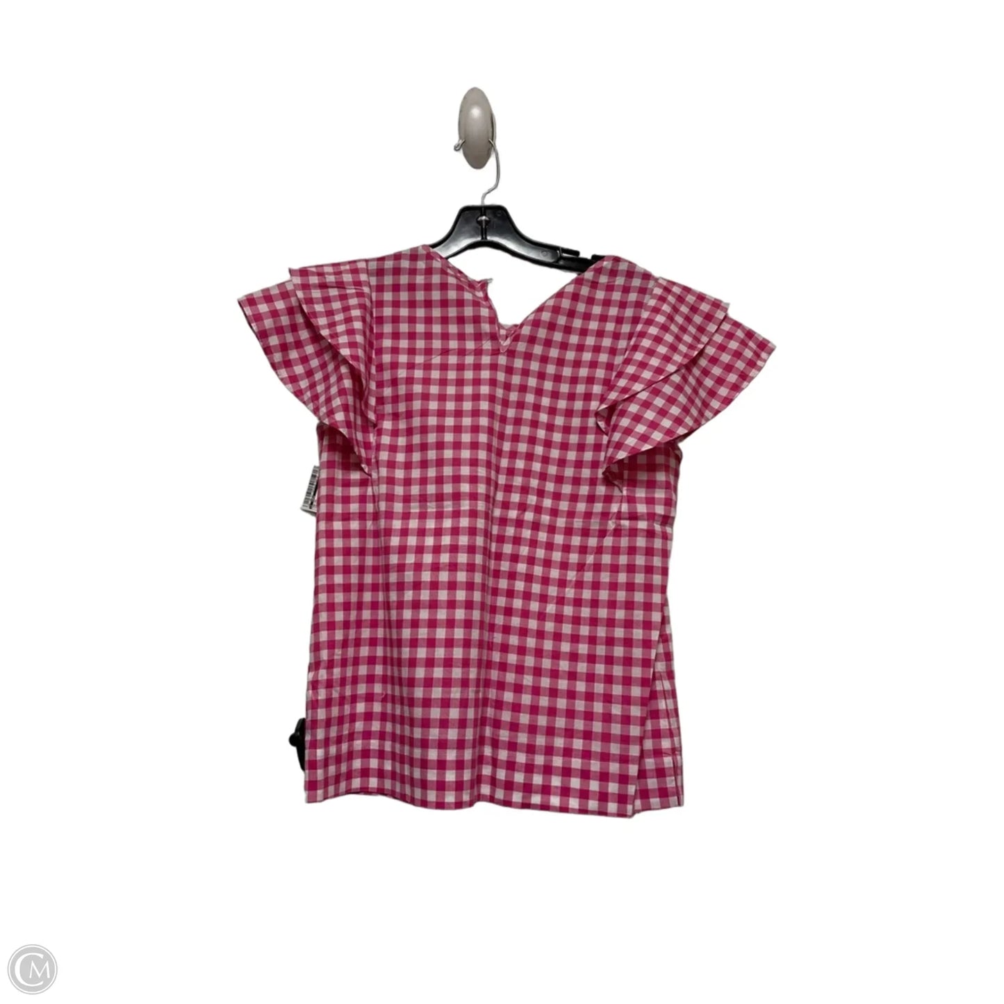 Top Short Sleeve By J. Crew In Checkered Pattern, Size: Xs