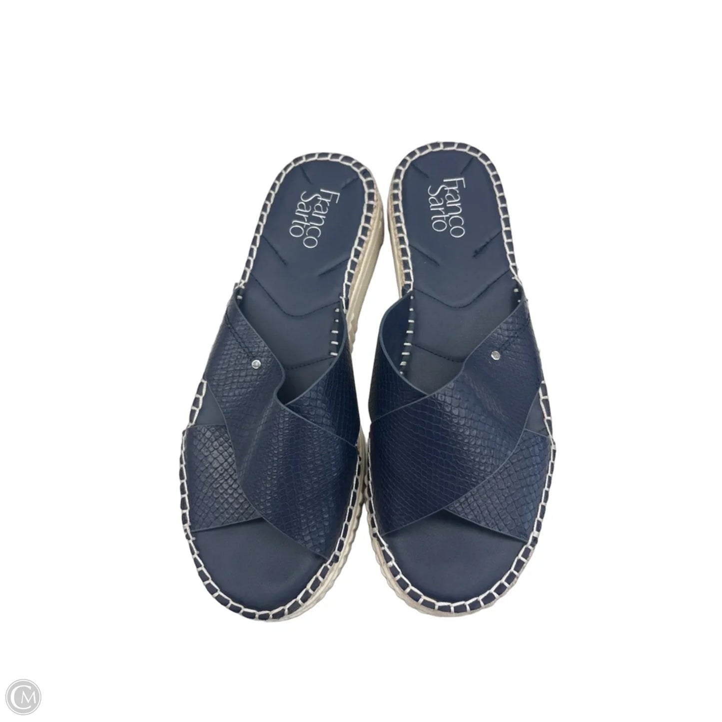 Sandals Heels Platform By Franco Sarto In Blue, Size: 10