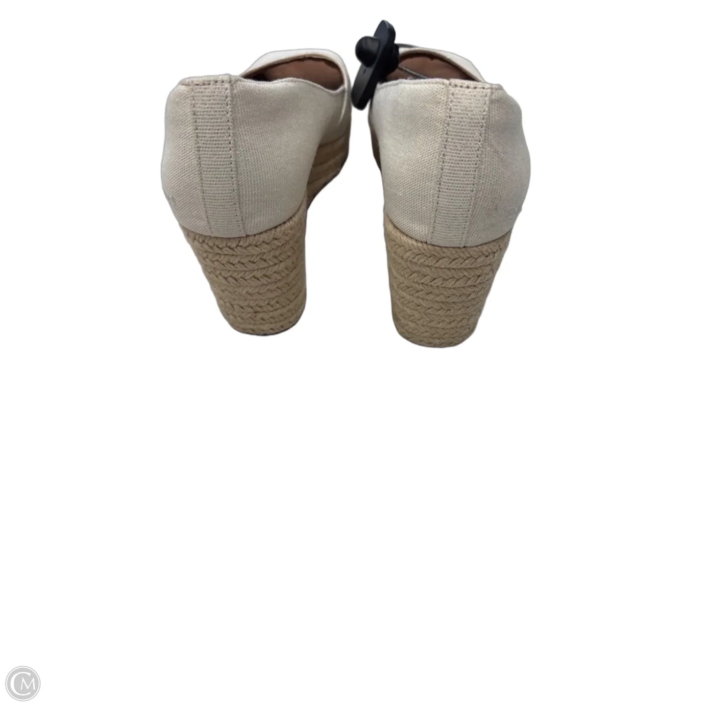 Sandals Heels Wedge By Toms In Cream, Size: 8