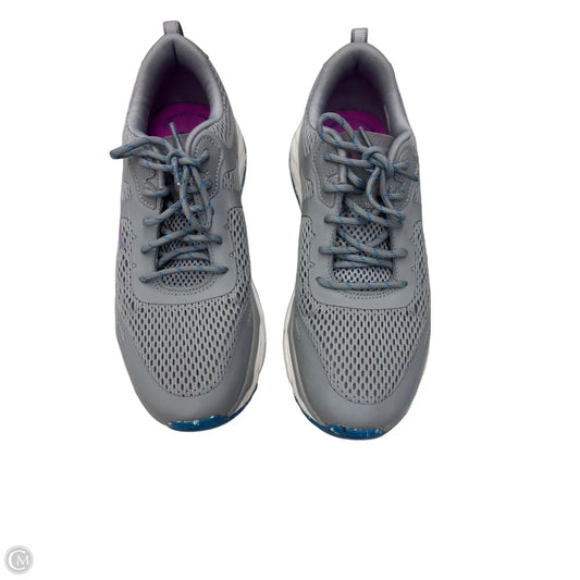 Shoes Athletic By Skechers In Blue & Grey, Size: 8