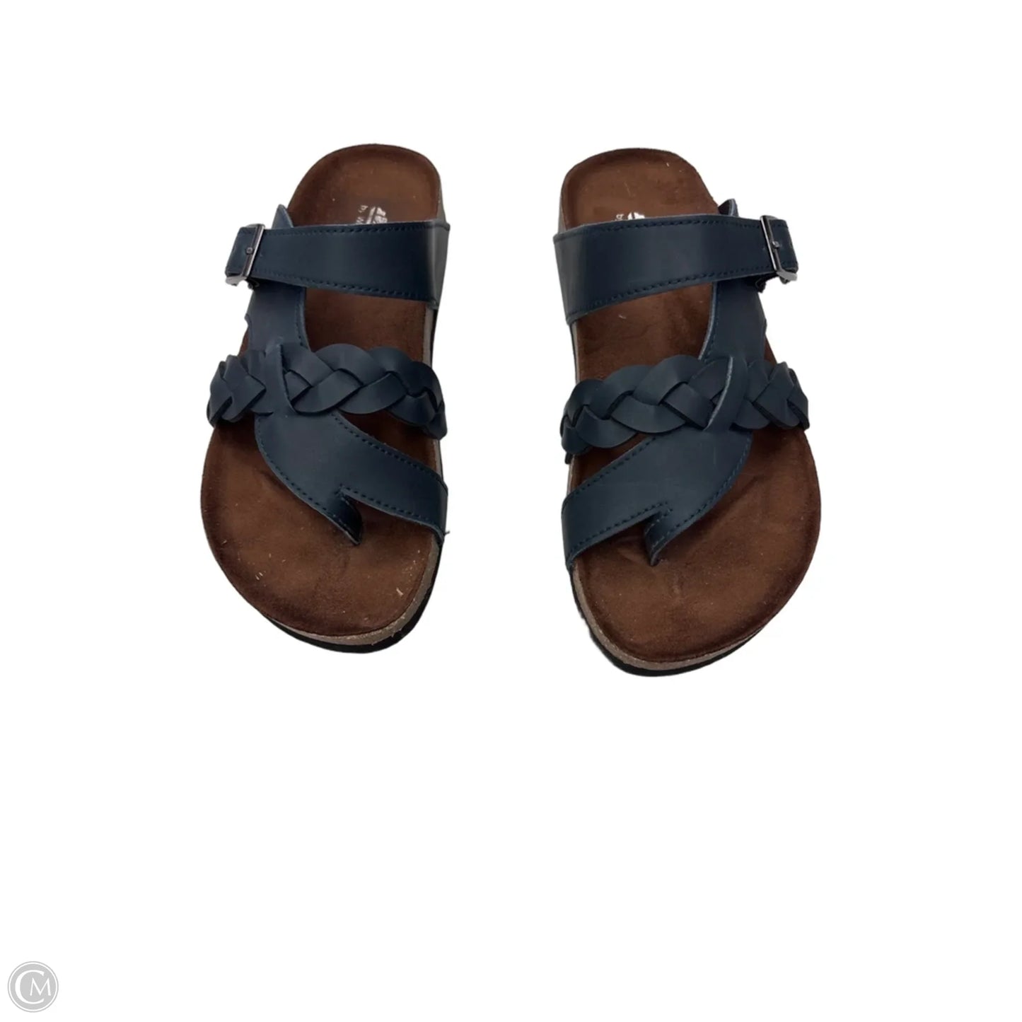 Sandals Flats By Cliffs By White Mountain In Blue, Size: 6.5