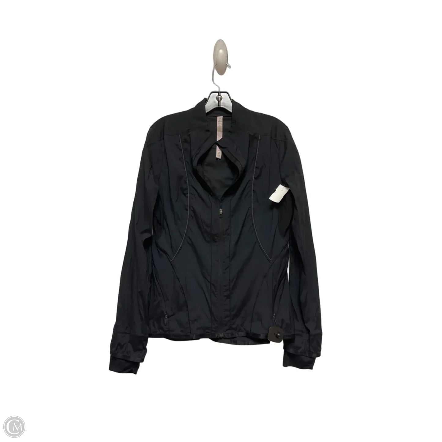 Athletic Jacket By Lululemon In Black, Size: 10