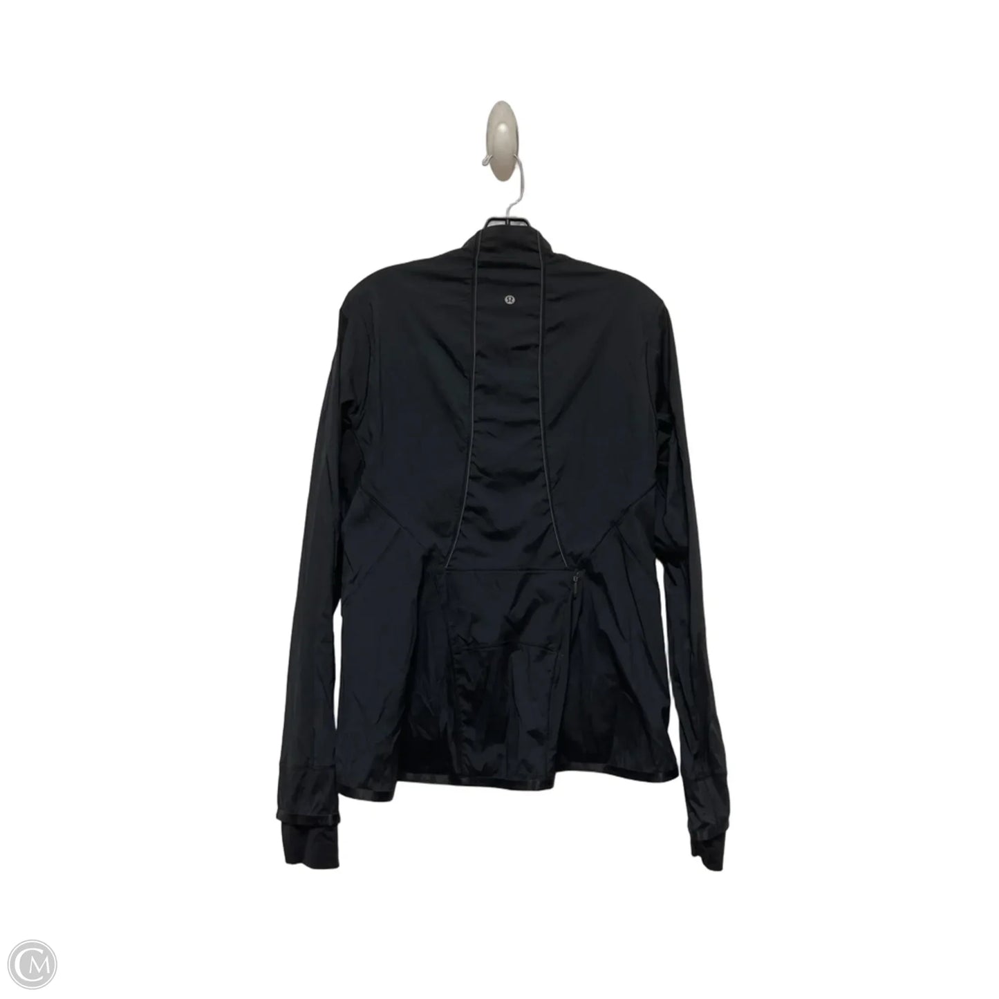 Athletic Jacket By Lululemon In Black, Size: 10