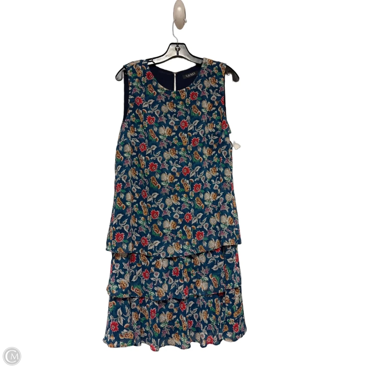 Dress Casual Short By Lauren By Ralph Lauren In Floral Print, Size: M