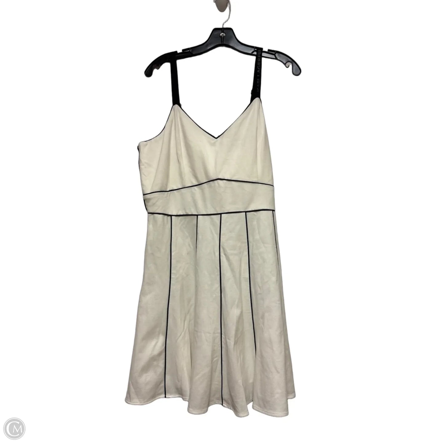 Dress Designer By Karl Lagerfeld In Black & White, Size: L