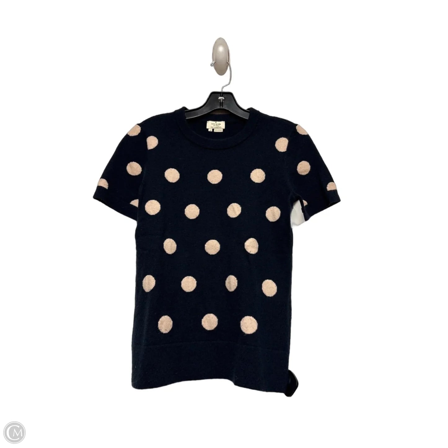 Top Short Sleeve Designer By Kate Spade In Polkadot Pattern, Size: S