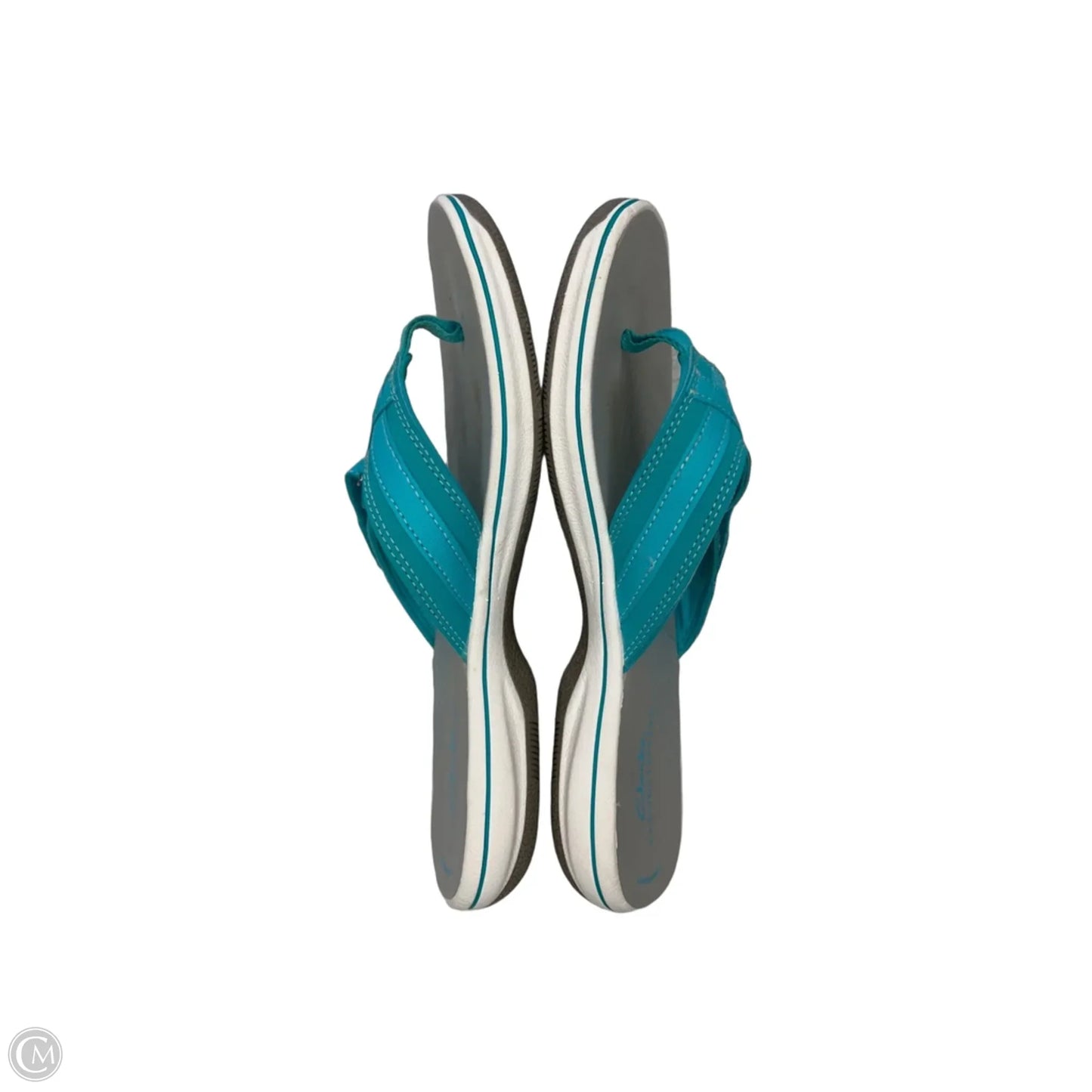 Sandals Flats By Clarks In Blue, Size: 8