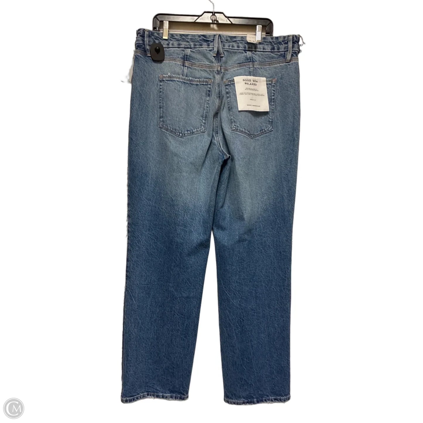 Jeans Wide Leg By Good American In Blue Denim, Size: 14