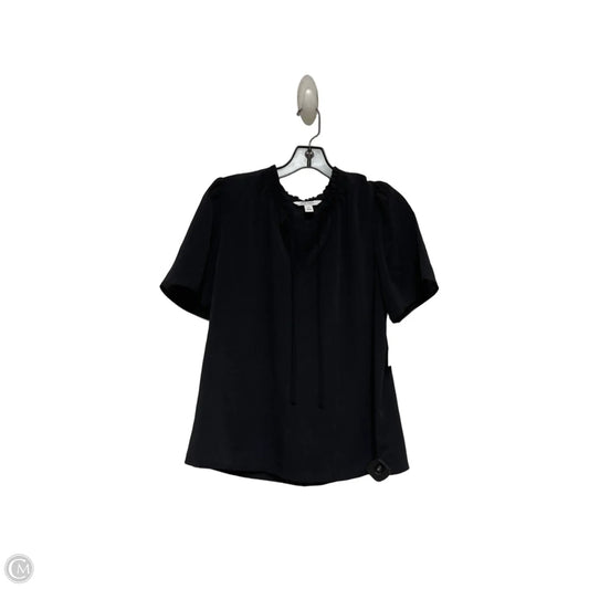 Top Short Sleeve By Nine West Apparel In Black, Size: M