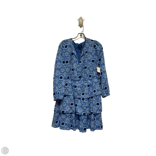 Dress Casual Short By Roller Rabbit In Blue & White, Size: L