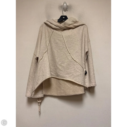 Sweatshirt Hoodie By Pol In Tan, Size: S