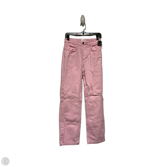Jeans Straight By Clothes Mentor In Pink Denim, Size: 2