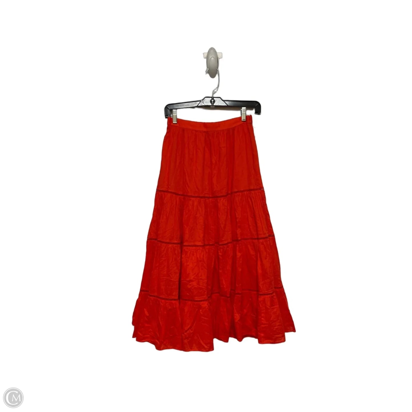Skirt Midi By J. Crew In Orange, Size: 0