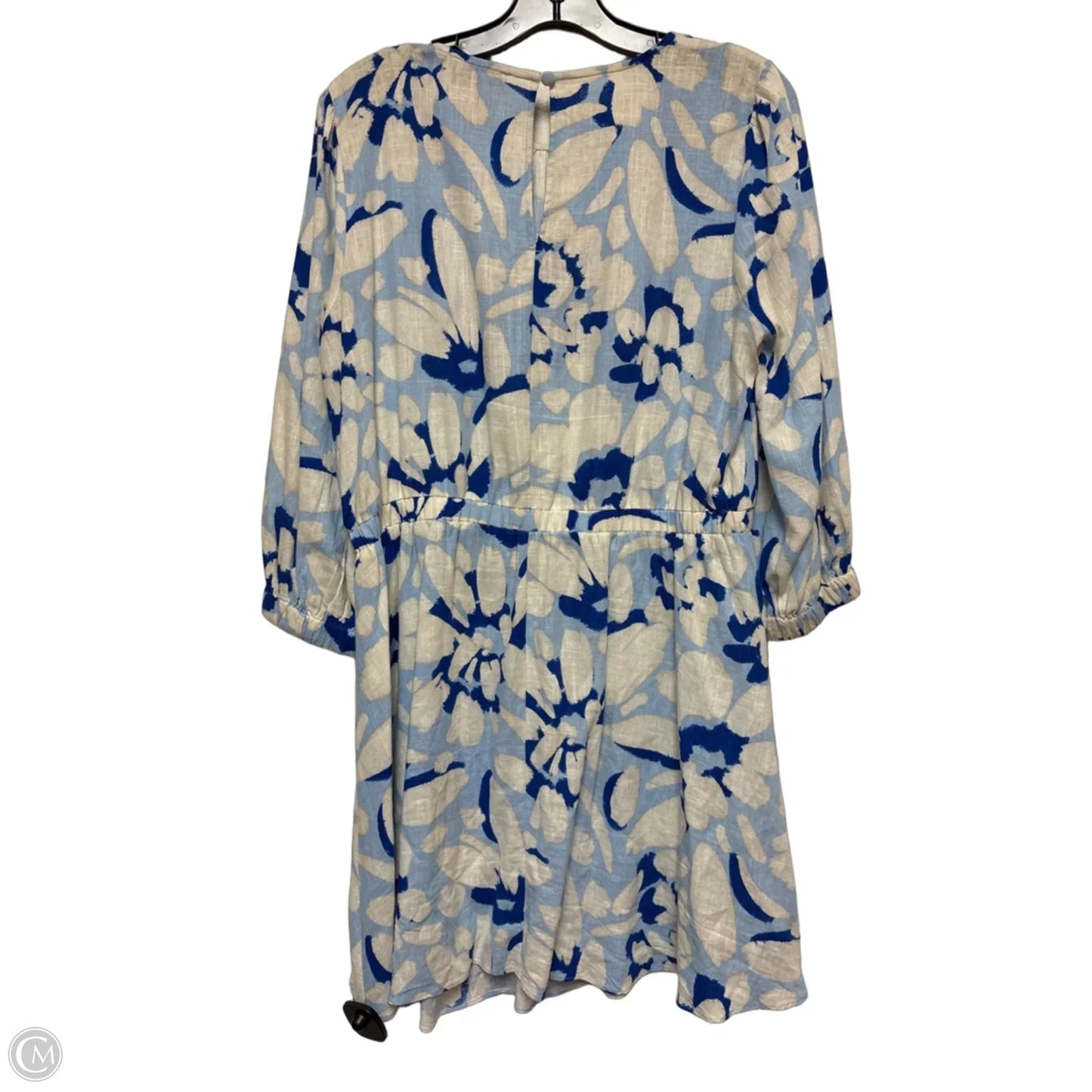 Dress Casual Short By Loft In Blue & White, Size: M