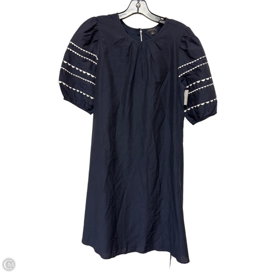 Dress Casual Short By Ann Taylor In Blue & White, Size: M