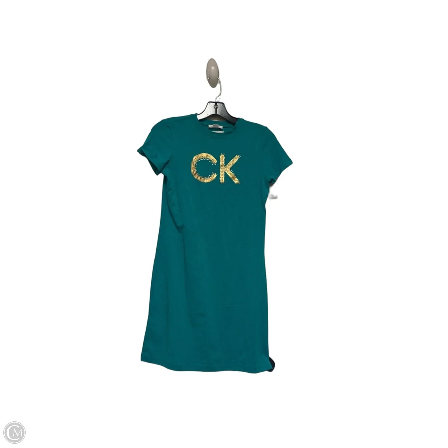 Dress Casual Short By Calvin Klein In Teal, Size: Xs