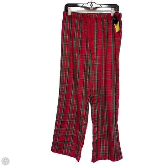 Pajama Pants By Disney Store In Plaid Pattern, Size: L