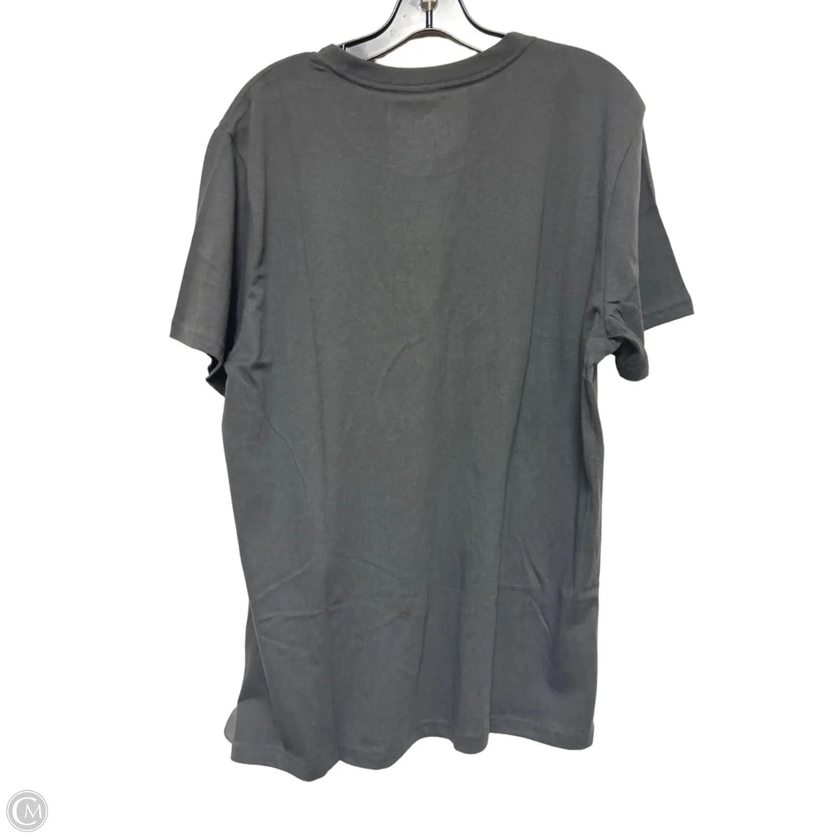 Top Short Sleeve Basic By Clothes Mentor In Grey, Size: L