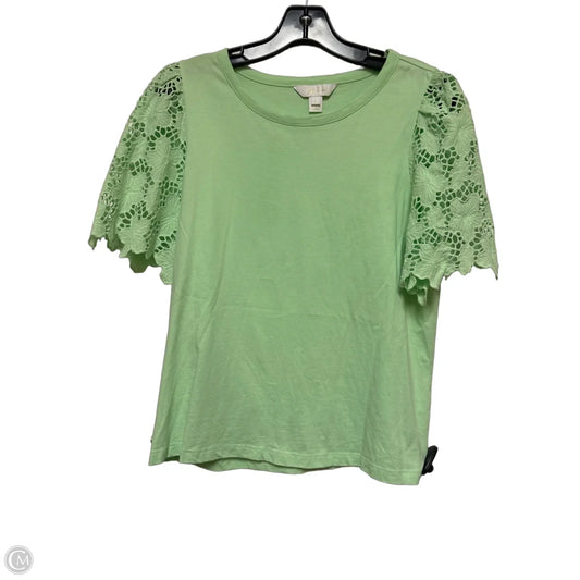 Top Short Sleeve Designer By Lilly Pulitzer In Green, Size: M