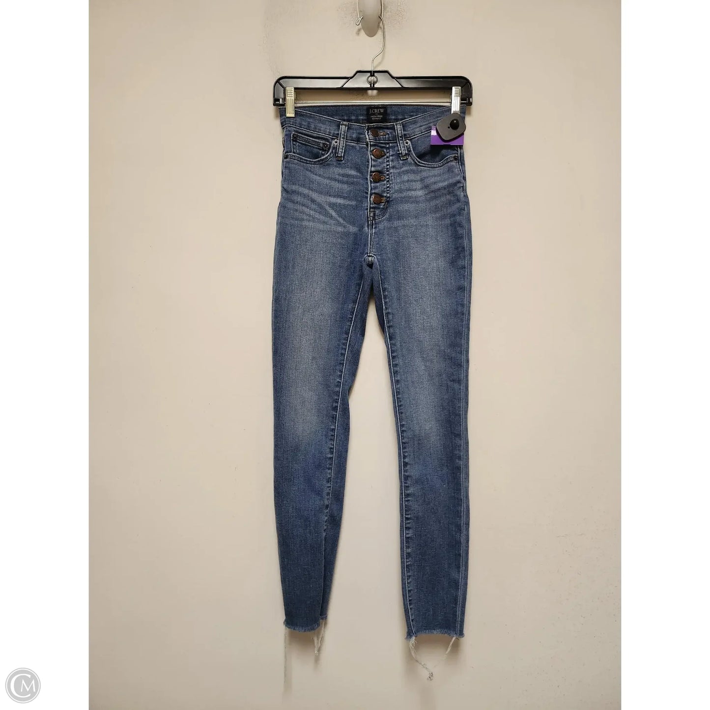Jeans Skinny By J. Crew In Blue Denim, Size: 2