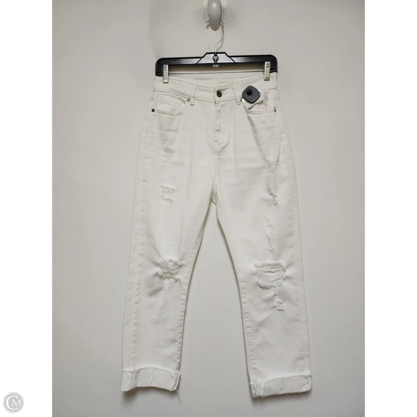 Jeans Straight By Elan In White, Size: 2