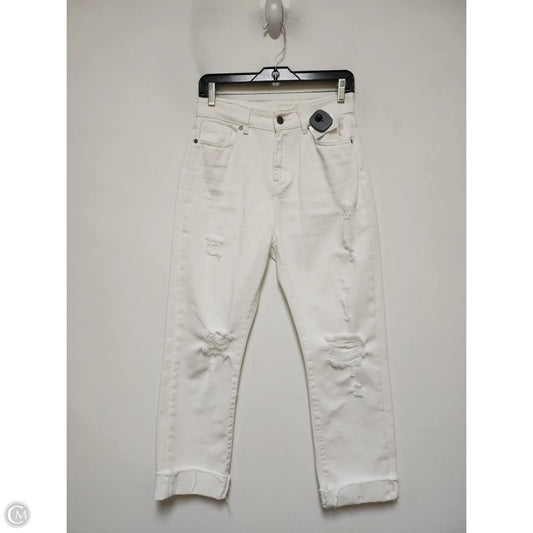 Jeans Straight By Elan In White, Size: 2