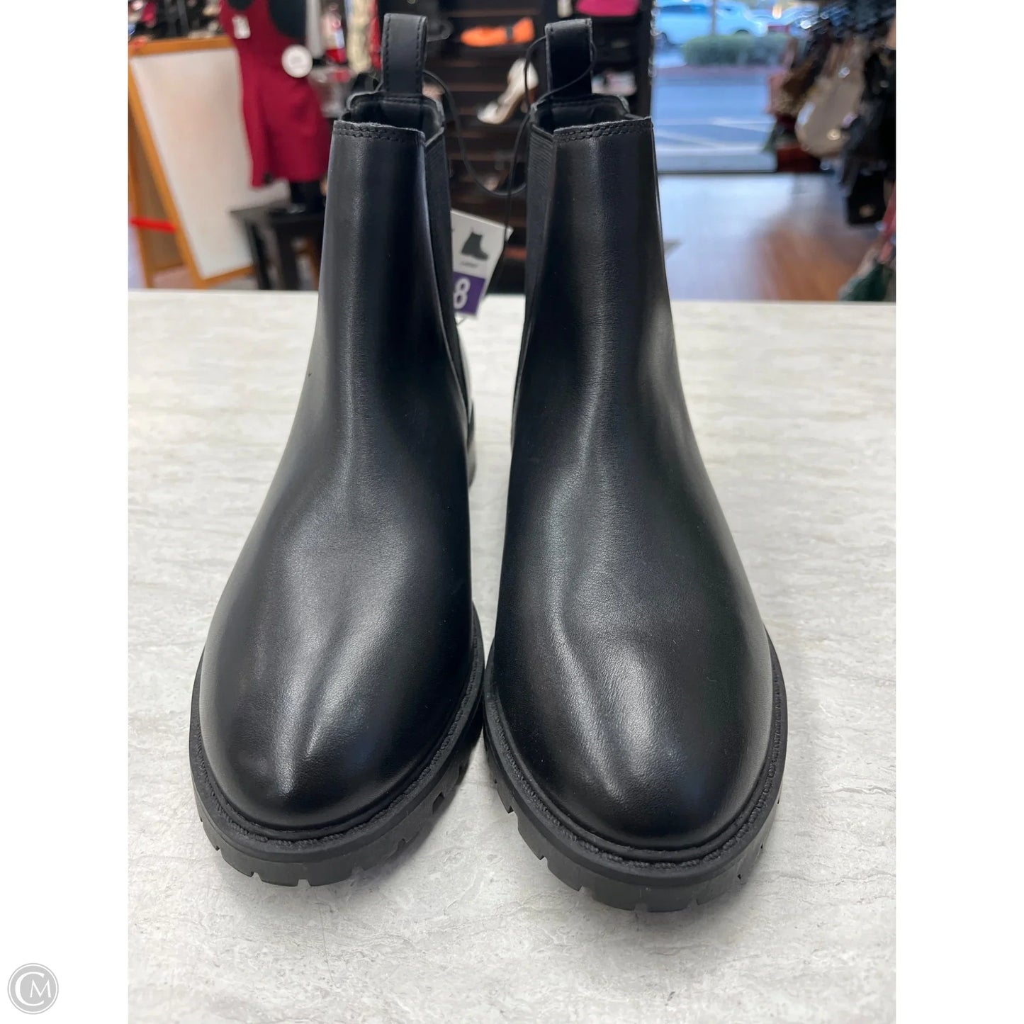 Boots Ankle Flats By Steve Madden In Black, Size: 8