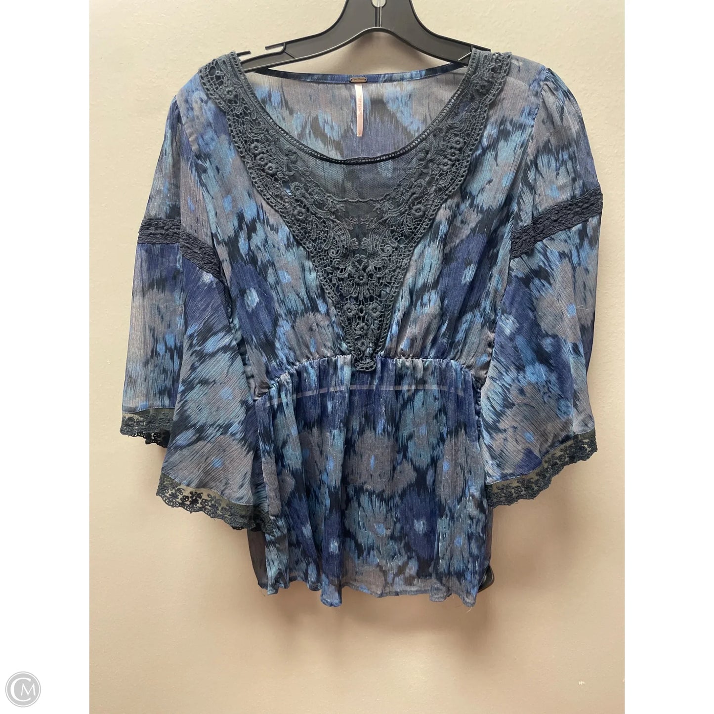 Top Short Sleeve By Free People In Blue, Size: S