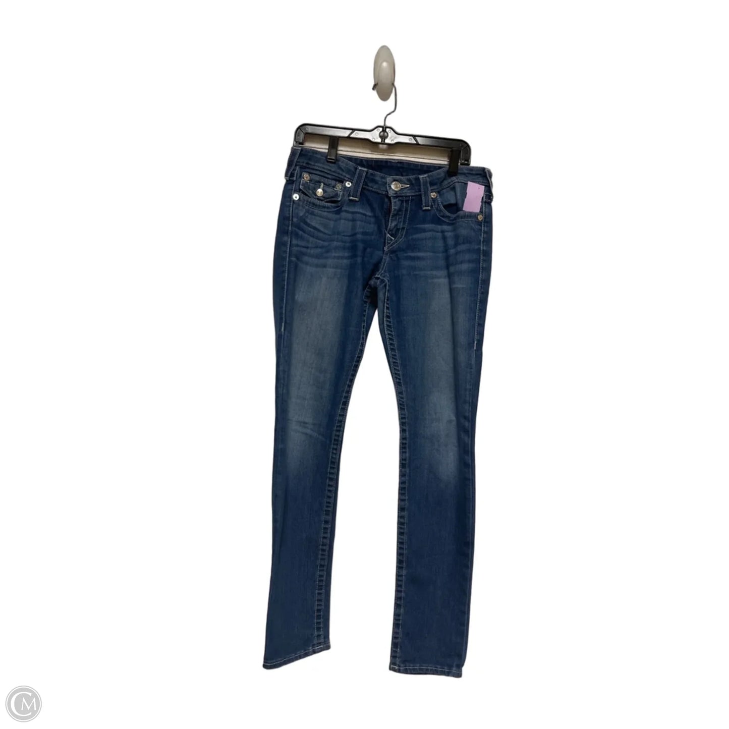 Jeans Skinny By True Religion In Blue Denim, Size: 10