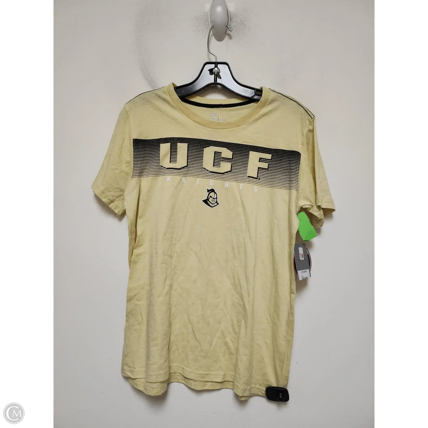 Top Short Sleeve Basic By Clothes Mentor In Yellow, Size: L