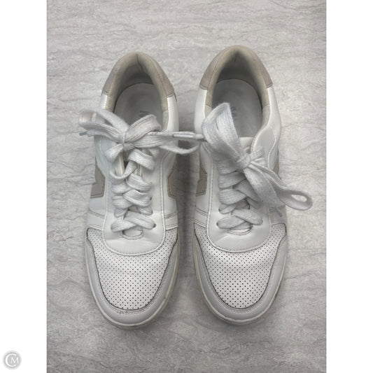 Shoes Sneakers By Mia In Tan & White, Size: 9