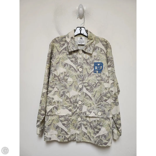 Jacket Shirt By Walt Disney In Green, Size: S