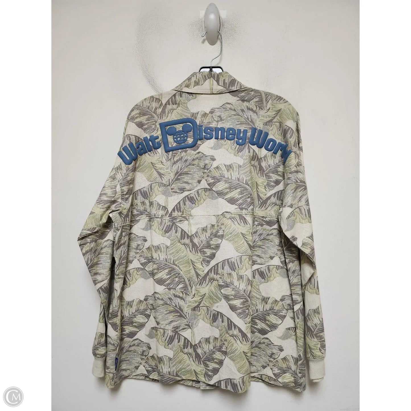 Jacket Shirt By Walt Disney In Green, Size: S