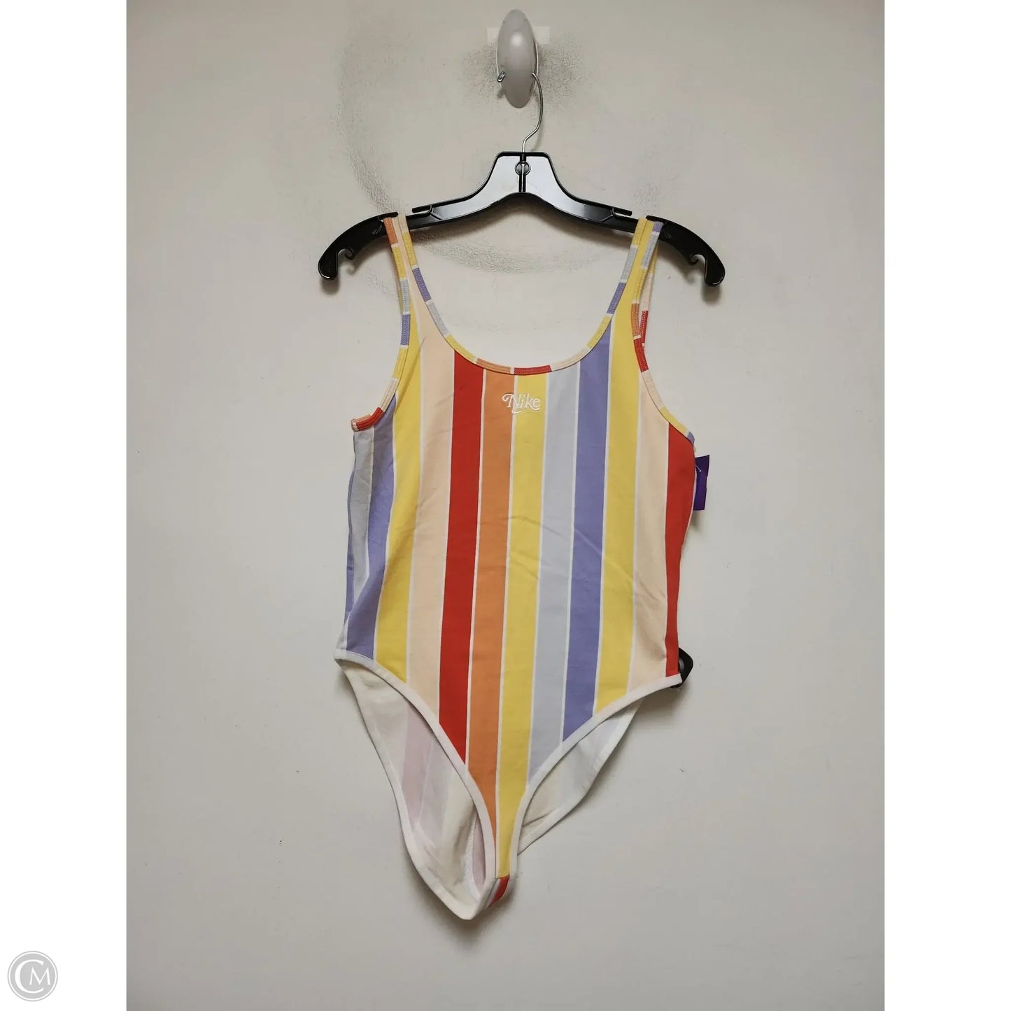 Bodysuit By Nike Apparel In Striped Pattern, Size: M