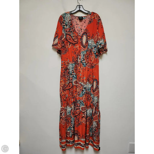 Dress Casual Maxi By Eci In Multi-colored, Size: Xl