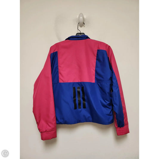 Athletic Jacket By Adidas In Blue & Pink, Size: Xs