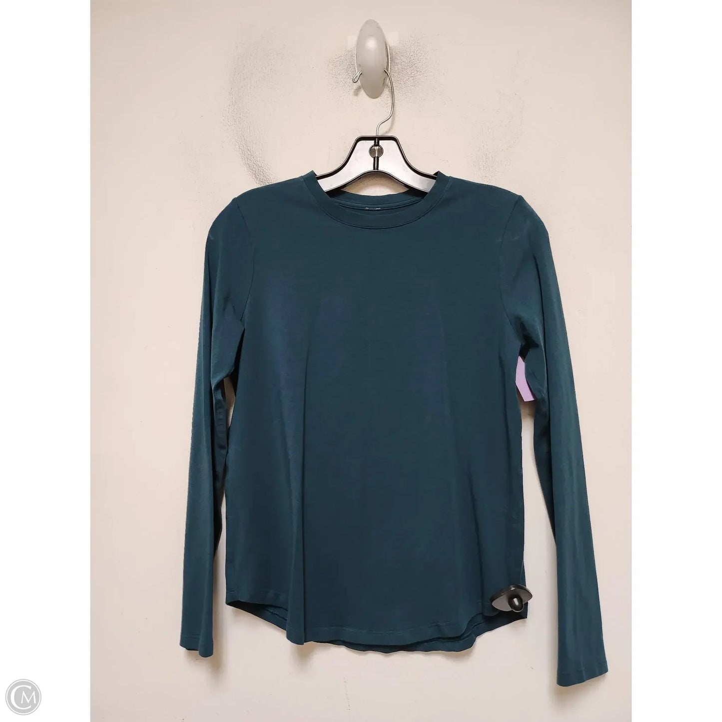 Athletic Top Long Sleeve Crewneck By Lululemon In Green, Size: S