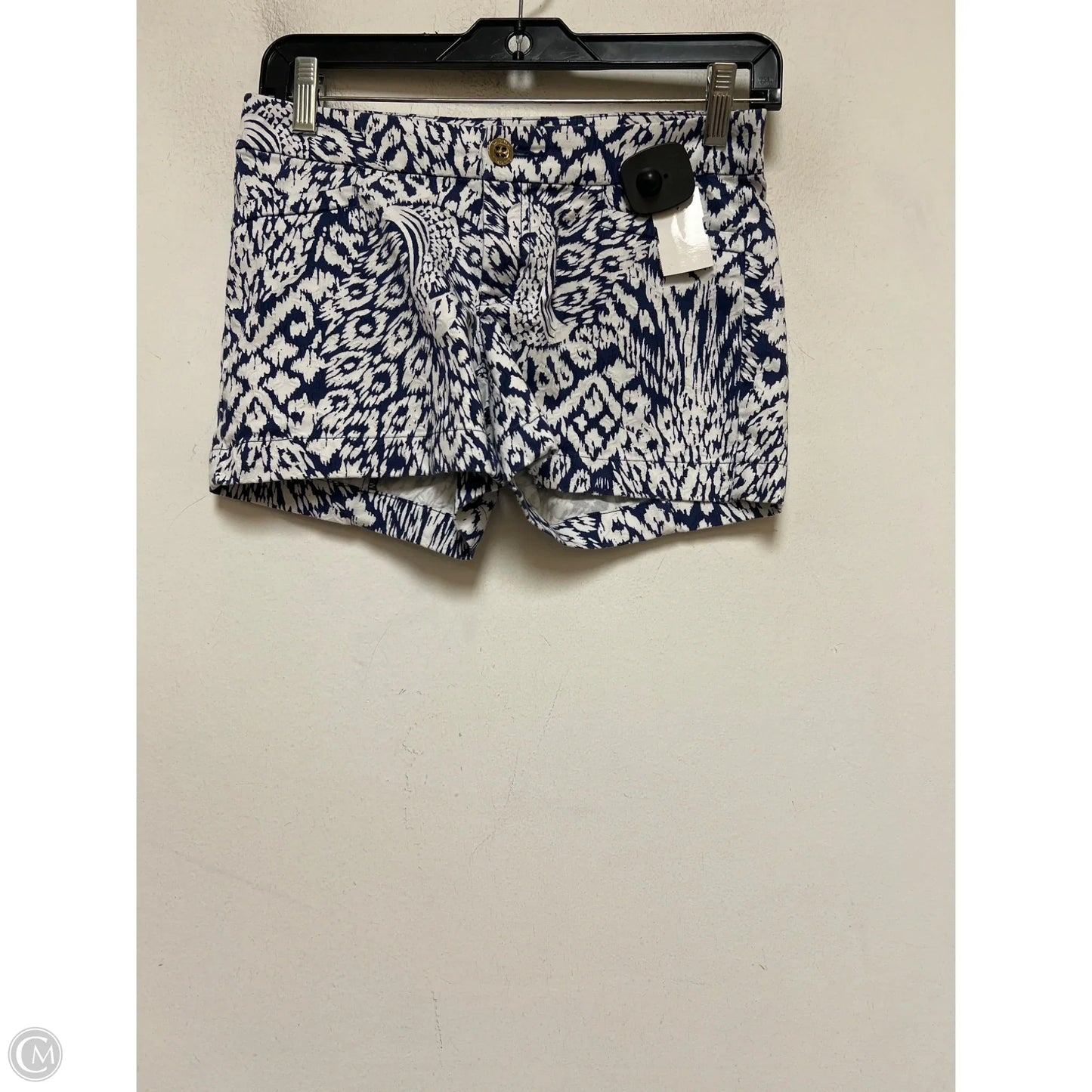 Shorts Designer By Lilly Pulitzer In Blue & White, Size: 0